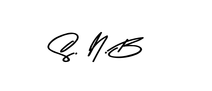 Also we have S. N. B name is the best signature style. Create professional handwritten signature collection using Asem Kandis PERSONAL USE autograph style. S. N. B signature style 9 images and pictures png