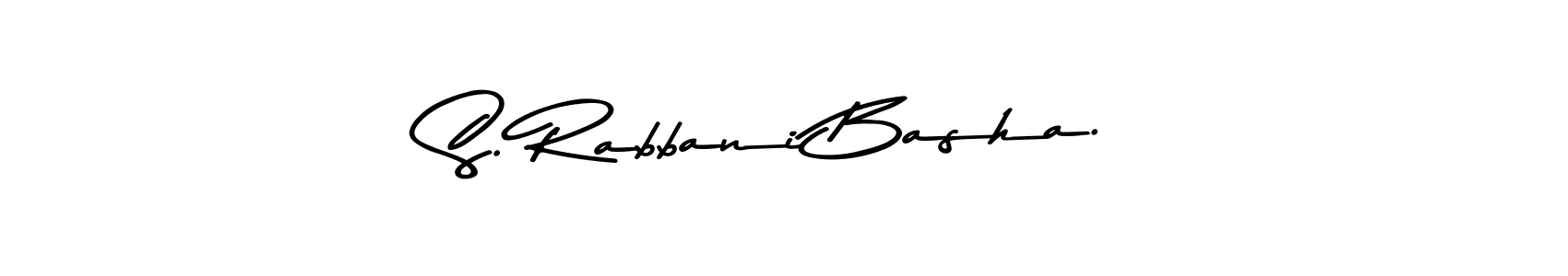 Use a signature maker to create a handwritten signature online. With this signature software, you can design (Asem Kandis PERSONAL USE) your own signature for name S. Rabbani Basha.. S. Rabbani Basha. signature style 9 images and pictures png