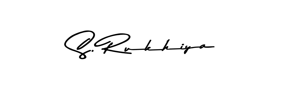 Design your own signature with our free online signature maker. With this signature software, you can create a handwritten (Asem Kandis PERSONAL USE) signature for name S. Rukhiya. S. Rukhiya signature style 9 images and pictures png