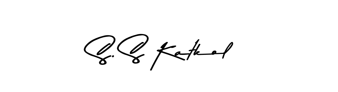 Also You can easily find your signature by using the search form. We will create S. S Katkol name handwritten signature images for you free of cost using Asem Kandis PERSONAL USE sign style. S. S Katkol signature style 9 images and pictures png