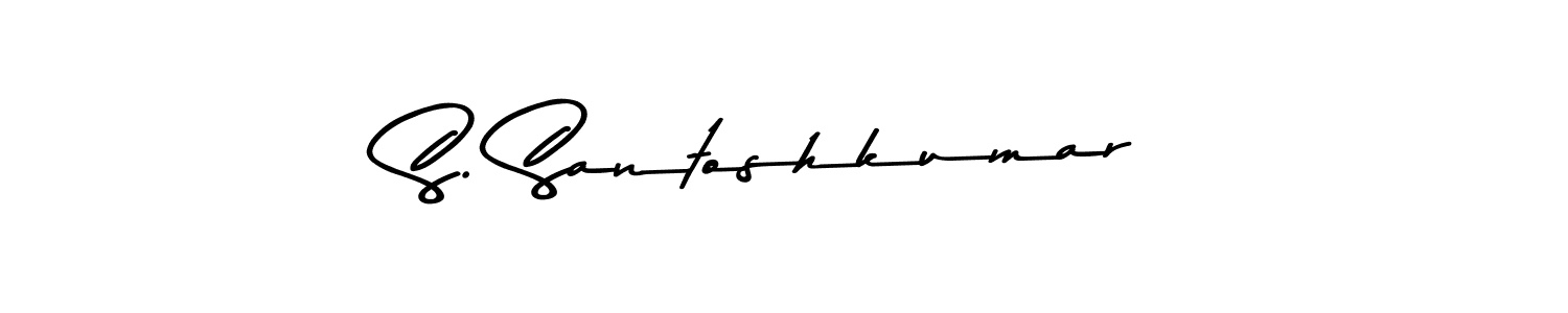 Design your own signature with our free online signature maker. With this signature software, you can create a handwritten (Asem Kandis PERSONAL USE) signature for name S. Santoshkumar. S. Santoshkumar signature style 9 images and pictures png