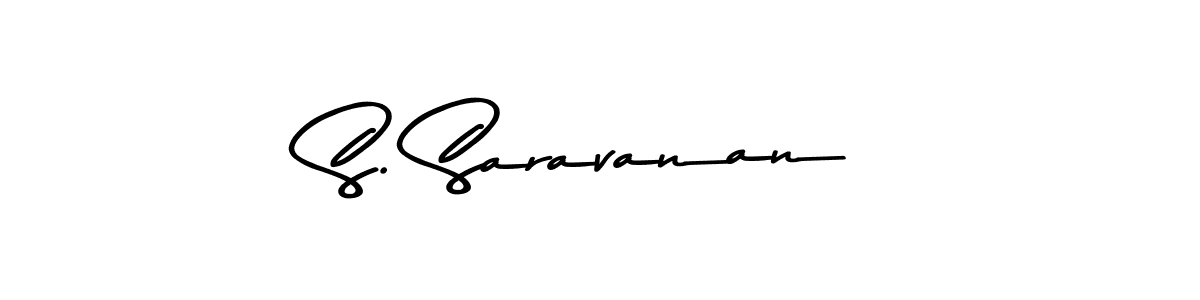 Make a beautiful signature design for name S. Saravanan. With this signature (Asem Kandis PERSONAL USE) style, you can create a handwritten signature for free. S. Saravanan signature style 9 images and pictures png