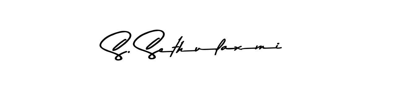 The best way (Asem Kandis PERSONAL USE) to make a short signature is to pick only two or three words in your name. The name S. Sethulaxmi include a total of six letters. For converting this name. S. Sethulaxmi signature style 9 images and pictures png