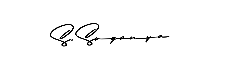 S. Suganya stylish signature style. Best Handwritten Sign (Asem Kandis PERSONAL USE) for my name. Handwritten Signature Collection Ideas for my name S. Suganya. S. Suganya signature style 9 images and pictures png