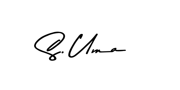 Create a beautiful signature design for name S. Uma. With this signature (Asem Kandis PERSONAL USE) fonts, you can make a handwritten signature for free. S. Uma signature style 9 images and pictures png