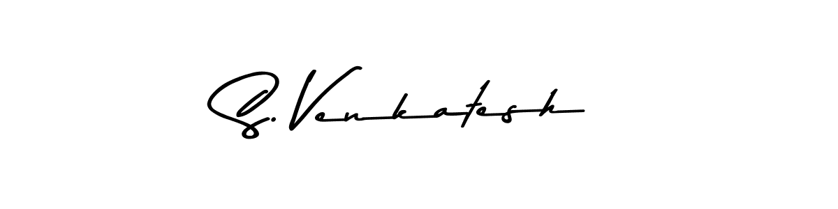 Design your own signature with our free online signature maker. With this signature software, you can create a handwritten (Asem Kandis PERSONAL USE) signature for name S. Venkatesh. S. Venkatesh signature style 9 images and pictures png