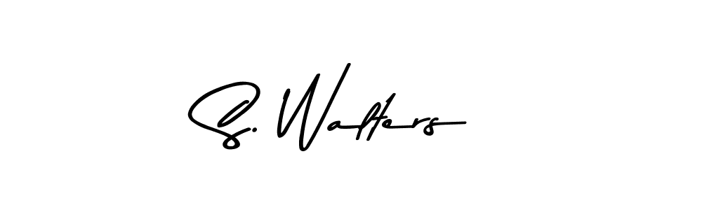 Also You can easily find your signature by using the search form. We will create S. Walters name handwritten signature images for you free of cost using Asem Kandis PERSONAL USE sign style. S. Walters signature style 9 images and pictures png