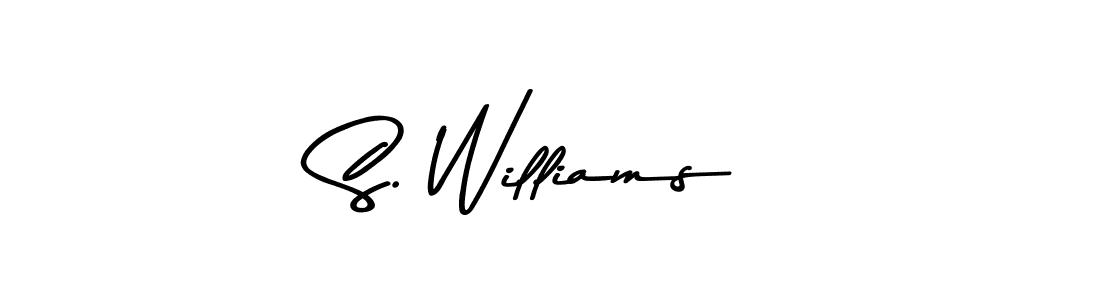 Make a beautiful signature design for name S. Williams. With this signature (Asem Kandis PERSONAL USE) style, you can create a handwritten signature for free. S. Williams signature style 9 images and pictures png