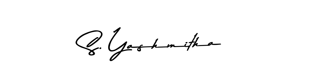 Make a beautiful signature design for name S. Yashmitha. With this signature (Asem Kandis PERSONAL USE) style, you can create a handwritten signature for free. S. Yashmitha signature style 9 images and pictures png