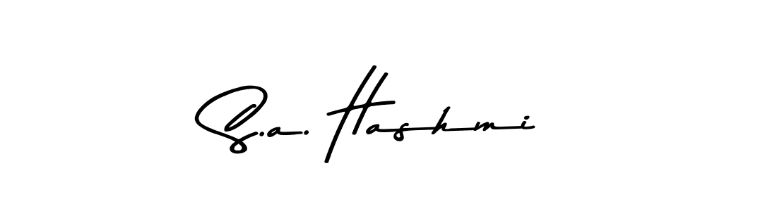 Design your own signature with our free online signature maker. With this signature software, you can create a handwritten (Asem Kandis PERSONAL USE) signature for name S.a. Hashmi. S.a. Hashmi signature style 9 images and pictures png