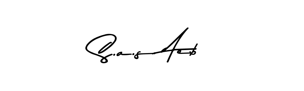 Also we have S.a.s. Aeb name is the best signature style. Create professional handwritten signature collection using Asem Kandis PERSONAL USE autograph style. S.a.s. Aeb signature style 9 images and pictures png