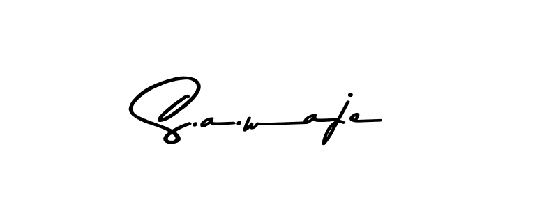 Use a signature maker to create a handwritten signature online. With this signature software, you can design (Asem Kandis PERSONAL USE) your own signature for name S.a.waje. S.a.waje signature style 9 images and pictures png