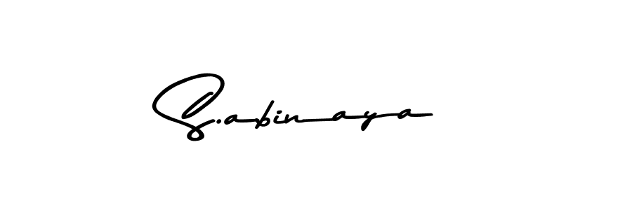 Design your own signature with our free online signature maker. With this signature software, you can create a handwritten (Asem Kandis PERSONAL USE) signature for name S.abinaya. S.abinaya signature style 9 images and pictures png