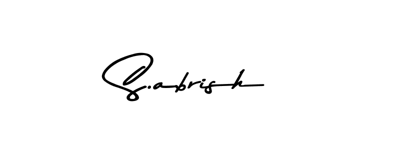 if you are searching for the best signature style for your name S.abrish. so please give up your signature search. here we have designed multiple signature styles  using Asem Kandis PERSONAL USE. S.abrish signature style 9 images and pictures png