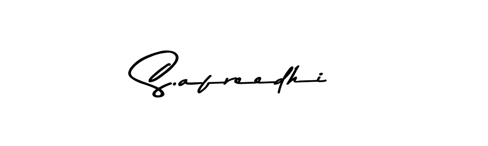 The best way (Asem Kandis PERSONAL USE) to make a short signature is to pick only two or three words in your name. The name S.afreedhi include a total of six letters. For converting this name. S.afreedhi signature style 9 images and pictures png