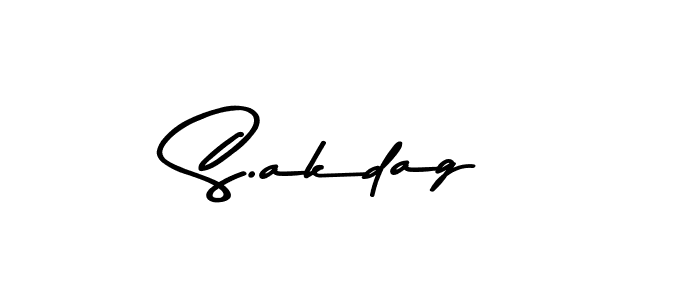 How to make S.akdag signature? Asem Kandis PERSONAL USE is a professional autograph style. Create handwritten signature for S.akdag name. S.akdag signature style 9 images and pictures png