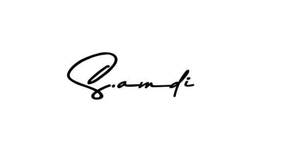 if you are searching for the best signature style for your name S.amdi. so please give up your signature search. here we have designed multiple signature styles  using Asem Kandis PERSONAL USE. S.amdi signature style 9 images and pictures png