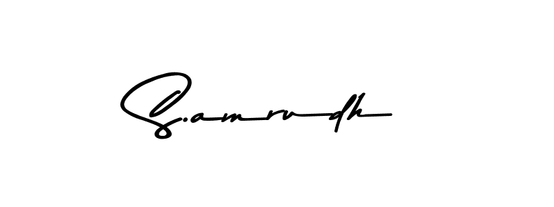 Also You can easily find your signature by using the search form. We will create S.amrudh name handwritten signature images for you free of cost using Asem Kandis PERSONAL USE sign style. S.amrudh signature style 9 images and pictures png