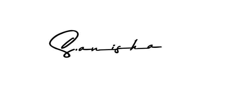 The best way (Asem Kandis PERSONAL USE) to make a short signature is to pick only two or three words in your name. The name S.anisha include a total of six letters. For converting this name. S.anisha signature style 9 images and pictures png