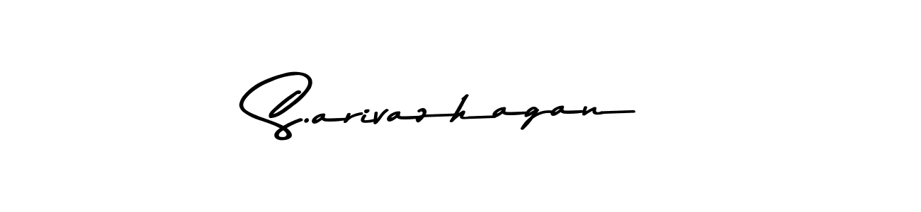 Make a beautiful signature design for name S.arivazhagan. With this signature (Asem Kandis PERSONAL USE) style, you can create a handwritten signature for free. S.arivazhagan signature style 9 images and pictures png