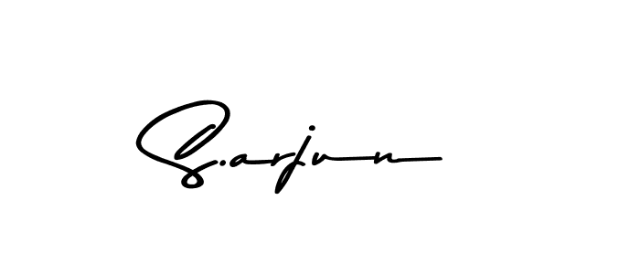 How to make S.arjun name signature. Use Asem Kandis PERSONAL USE style for creating short signs online. This is the latest handwritten sign. S.arjun signature style 9 images and pictures png