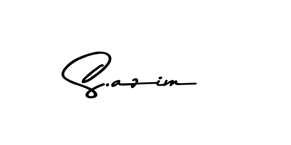 Make a beautiful signature design for name S.azim. Use this online signature maker to create a handwritten signature for free. S.azim signature style 9 images and pictures png