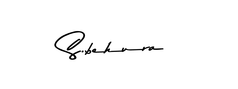 Create a beautiful signature design for name S.behura. With this signature (Asem Kandis PERSONAL USE) fonts, you can make a handwritten signature for free. S.behura signature style 9 images and pictures png