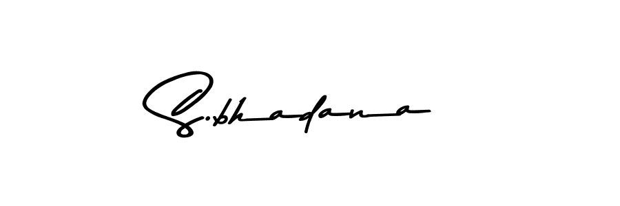 Create a beautiful signature design for name S.bhadana. With this signature (Asem Kandis PERSONAL USE) fonts, you can make a handwritten signature for free. S.bhadana signature style 9 images and pictures png