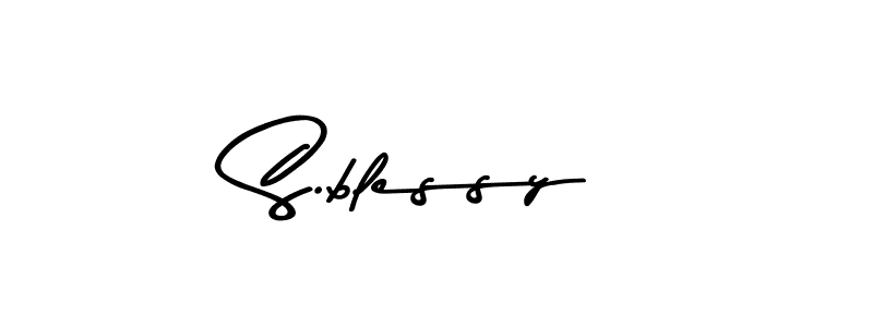 Also You can easily find your signature by using the search form. We will create S.blessy name handwritten signature images for you free of cost using Asem Kandis PERSONAL USE sign style. S.blessy signature style 9 images and pictures png