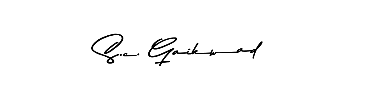 if you are searching for the best signature style for your name S.c. Gaikwad. so please give up your signature search. here we have designed multiple signature styles  using Asem Kandis PERSONAL USE. S.c. Gaikwad signature style 9 images and pictures png