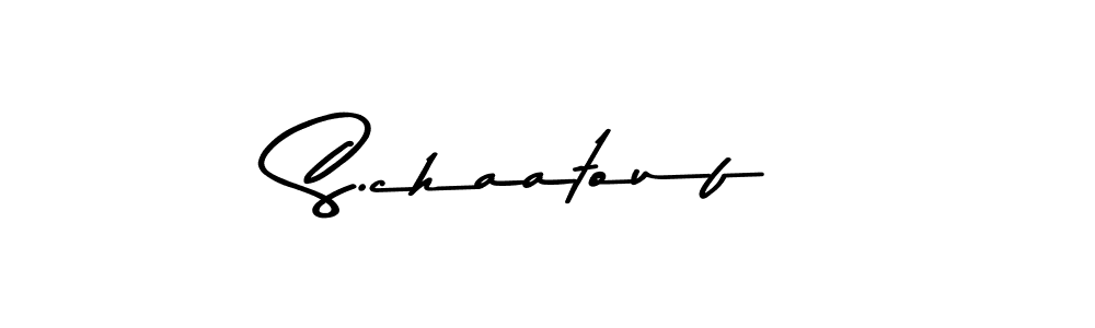 How to make S.chaatouf signature? Asem Kandis PERSONAL USE is a professional autograph style. Create handwritten signature for S.chaatouf name. S.chaatouf signature style 9 images and pictures png