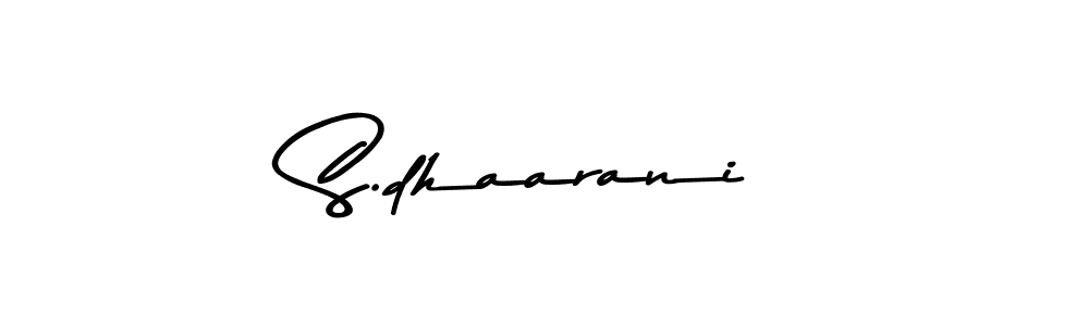 How to make S.dhaarani signature? Asem Kandis PERSONAL USE is a professional autograph style. Create handwritten signature for S.dhaarani name. S.dhaarani signature style 9 images and pictures png