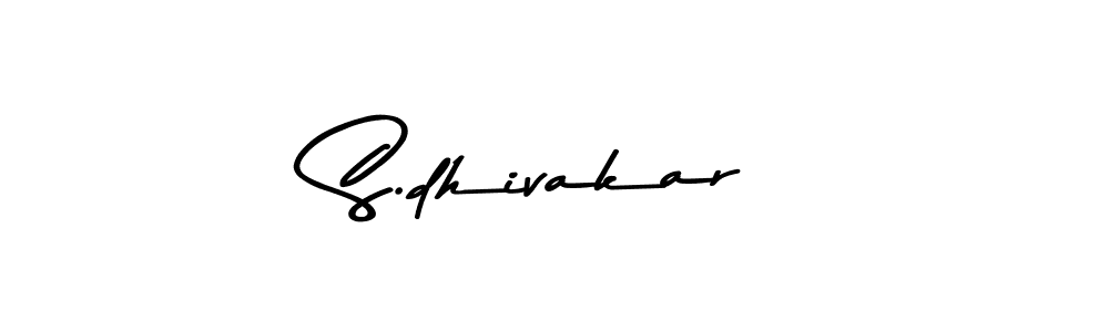 The best way (Asem Kandis PERSONAL USE) to make a short signature is to pick only two or three words in your name. The name S.dhivakar include a total of six letters. For converting this name. S.dhivakar signature style 9 images and pictures png