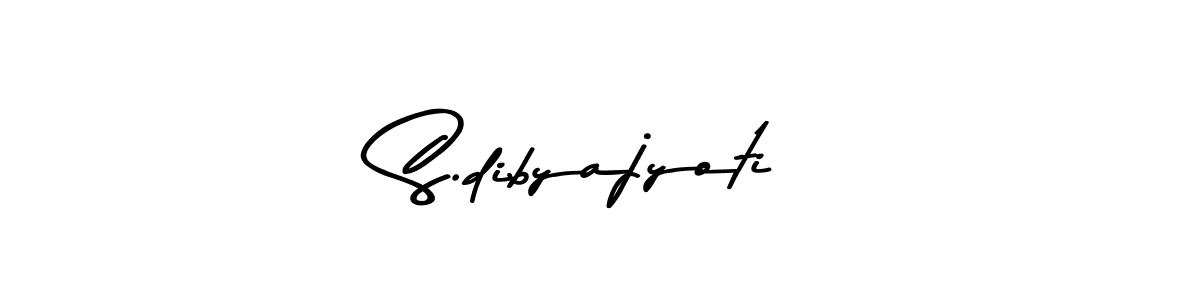 How to make S.dibyajyoti signature? Asem Kandis PERSONAL USE is a professional autograph style. Create handwritten signature for S.dibyajyoti name. S.dibyajyoti signature style 9 images and pictures png