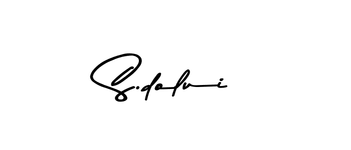 Create a beautiful signature design for name S.dolui. With this signature (Asem Kandis PERSONAL USE) fonts, you can make a handwritten signature for free. S.dolui signature style 9 images and pictures png