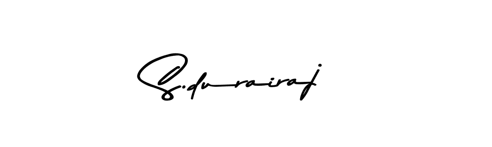 Make a beautiful signature design for name S.durairaj. With this signature (Asem Kandis PERSONAL USE) style, you can create a handwritten signature for free. S.durairaj signature style 9 images and pictures png