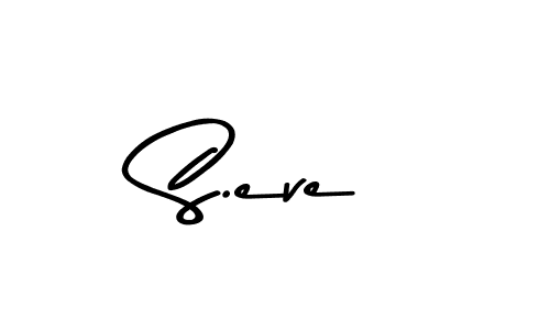 Create a beautiful signature design for name S.eve. With this signature (Asem Kandis PERSONAL USE) fonts, you can make a handwritten signature for free. S.eve signature style 9 images and pictures png