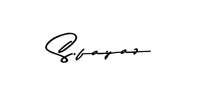 Create a beautiful signature design for name S.fayaz. With this signature (Asem Kandis PERSONAL USE) fonts, you can make a handwritten signature for free. S.fayaz signature style 9 images and pictures png