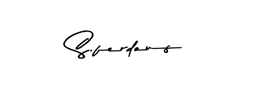 Design your own signature with our free online signature maker. With this signature software, you can create a handwritten (Asem Kandis PERSONAL USE) signature for name S.ferdous. S.ferdous signature style 9 images and pictures png