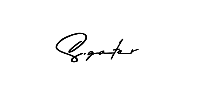 S.gater stylish signature style. Best Handwritten Sign (Asem Kandis PERSONAL USE) for my name. Handwritten Signature Collection Ideas for my name S.gater. S.gater signature style 9 images and pictures png