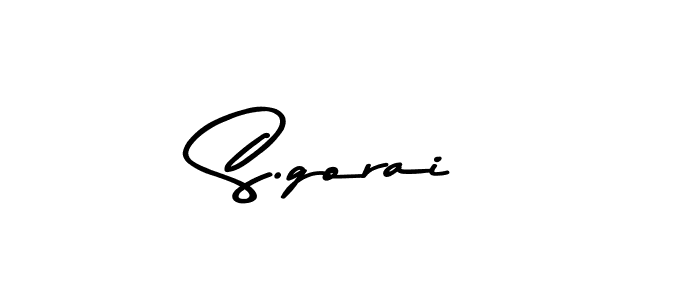 How to make S.gorai signature? Asem Kandis PERSONAL USE is a professional autograph style. Create handwritten signature for S.gorai name. S.gorai signature style 9 images and pictures png
