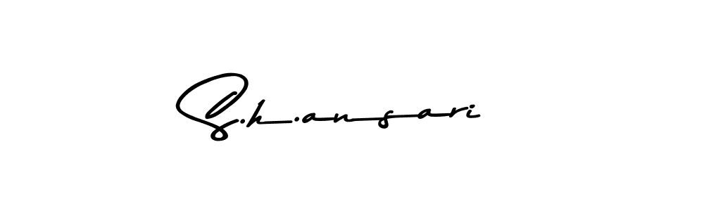 Use a signature maker to create a handwritten signature online. With this signature software, you can design (Asem Kandis PERSONAL USE) your own signature for name S.h.ansari. S.h.ansari signature style 9 images and pictures png