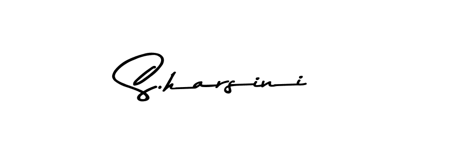 Make a beautiful signature design for name S.harsini. With this signature (Asem Kandis PERSONAL USE) style, you can create a handwritten signature for free. S.harsini signature style 9 images and pictures png