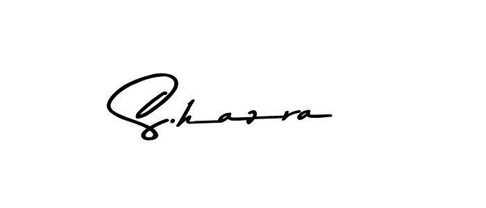 How to make S.hazra name signature. Use Asem Kandis PERSONAL USE style for creating short signs online. This is the latest handwritten sign. S.hazra signature style 9 images and pictures png