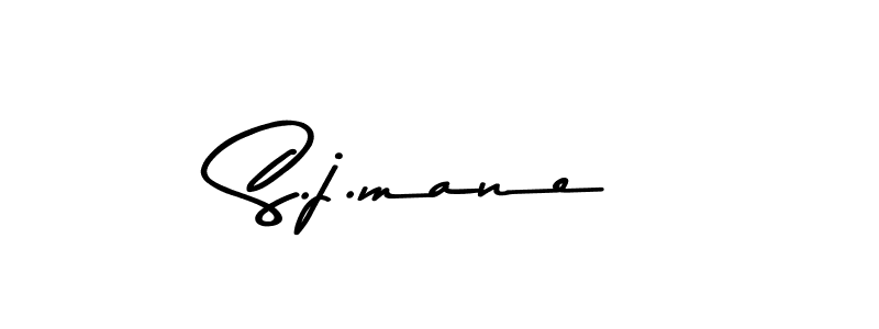 How to make S.j.mane signature? Asem Kandis PERSONAL USE is a professional autograph style. Create handwritten signature for S.j.mane name. S.j.mane signature style 9 images and pictures png