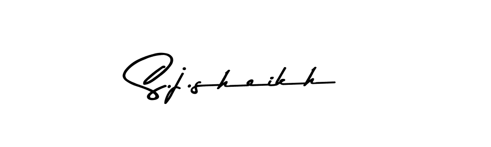 Design your own signature with our free online signature maker. With this signature software, you can create a handwritten (Asem Kandis PERSONAL USE) signature for name S.j.sheikh. S.j.sheikh signature style 9 images and pictures png
