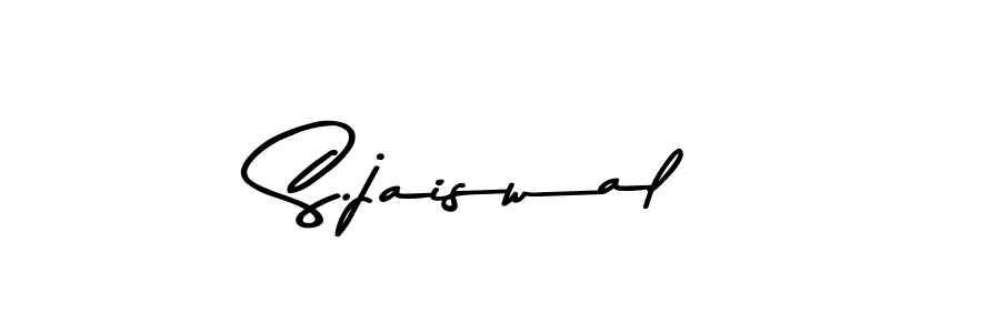 Create a beautiful signature design for name S.jaiswal. With this signature (Asem Kandis PERSONAL USE) fonts, you can make a handwritten signature for free. S.jaiswal signature style 9 images and pictures png