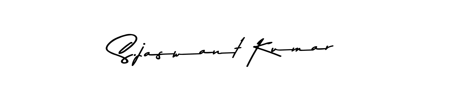 Create a beautiful signature design for name S.jaswant Kumar. With this signature (Asem Kandis PERSONAL USE) fonts, you can make a handwritten signature for free. S.jaswant Kumar signature style 9 images and pictures png