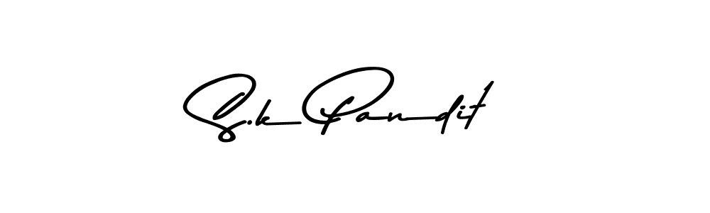 Use a signature maker to create a handwritten signature online. With this signature software, you can design (Asem Kandis PERSONAL USE) your own signature for name S.k Pandit. S.k Pandit signature style 9 images and pictures png