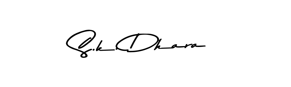 You should practise on your own different ways (Asem Kandis PERSONAL USE) to write your name (S.k. Dhara) in signature. don't let someone else do it for you. S.k. Dhara signature style 9 images and pictures png